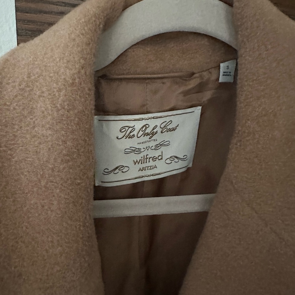 Aritzia Camel Wool Coat - Picture 3 of 6